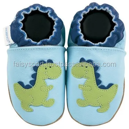 
Soft Leather Baby Shoes Suede Sole 