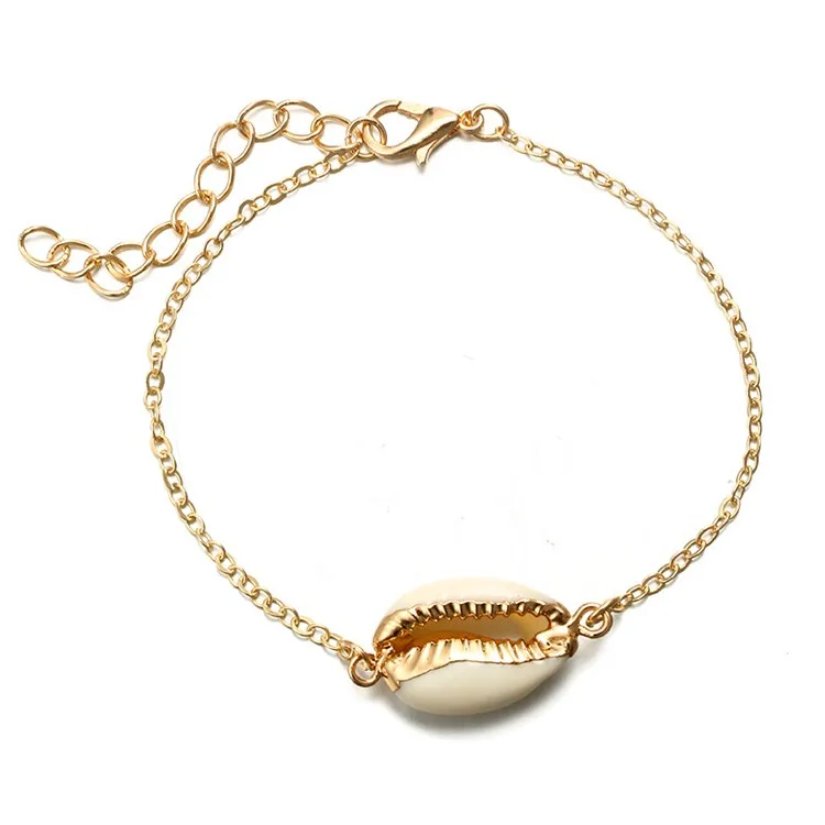 thin gold charm bracelet