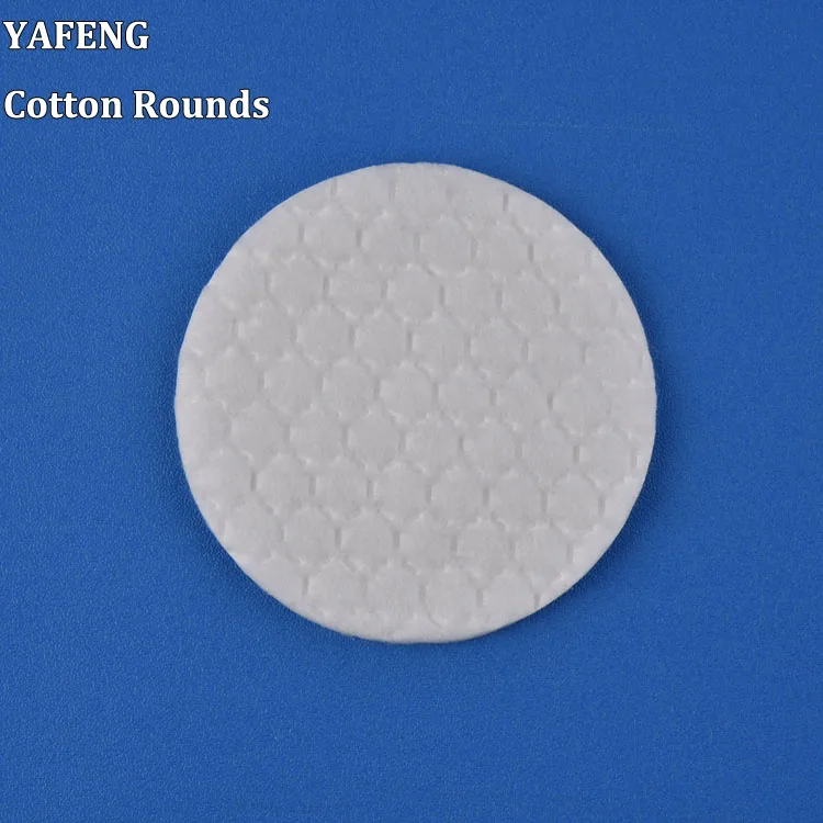 
Women cosmetic remover absorbent exfoliating facial makeup round beauty embossed pressed round cotton pads 