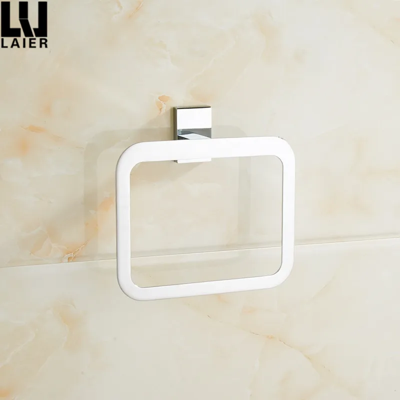 
China Supplier Bathroom Accessories Chrome Finished Brass Toilet Towel Ring For Christmas 