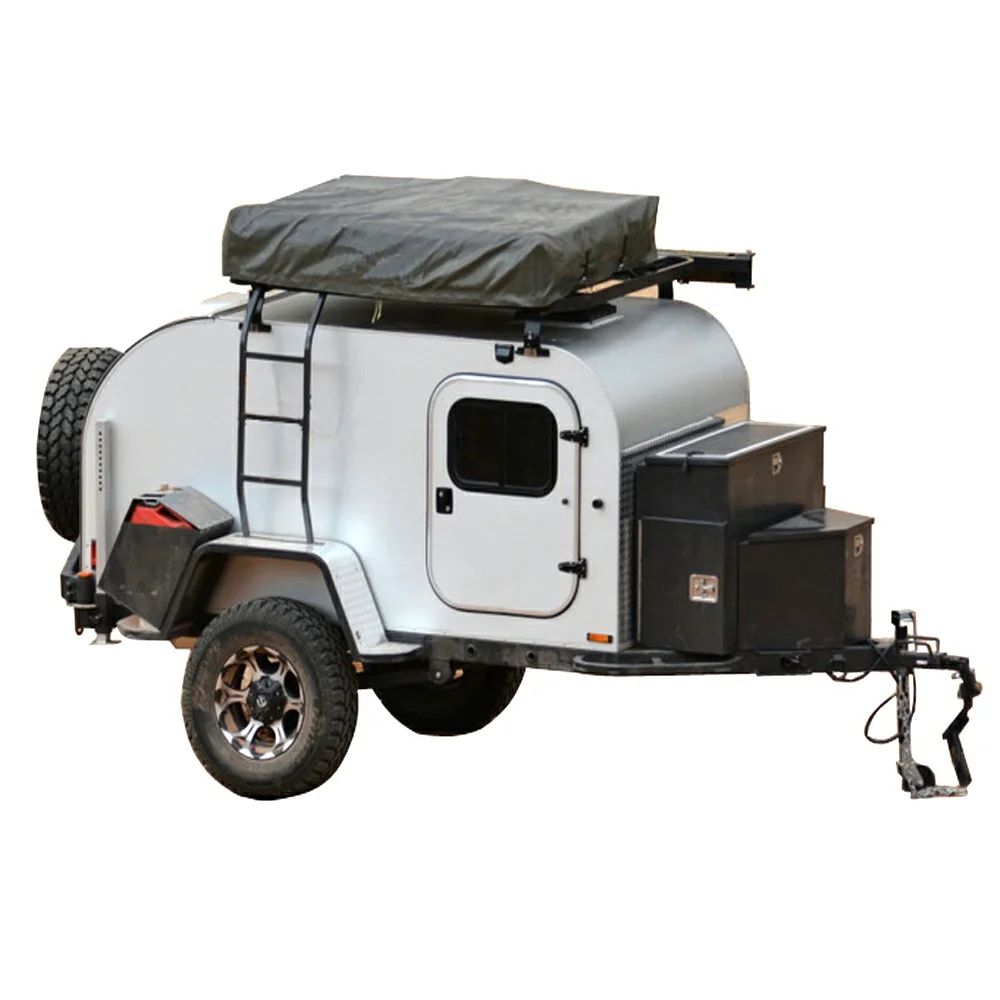 

ECOCAMPOR Off Road Best Modern little Lightweight Teardrop Camper Trailer for 4 guys for sale