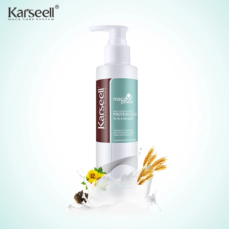 

Karseell factory price collagen protein leave in hair mask moisturizing hair cream serum private label