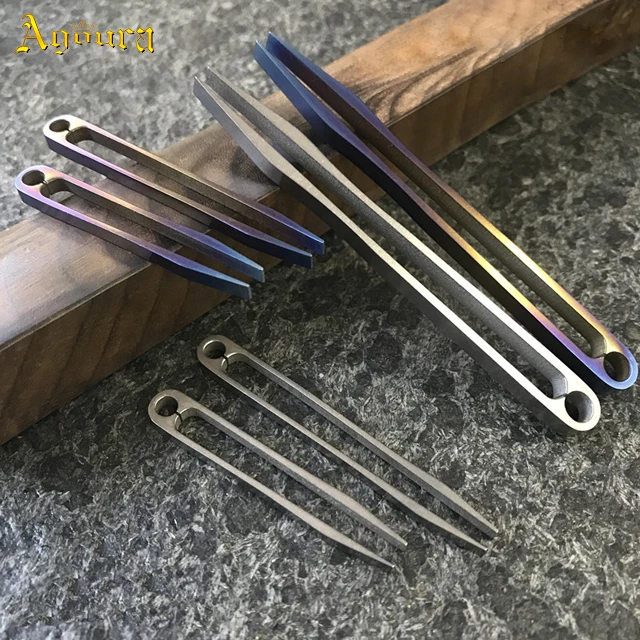 

Camping Colourful Mini Tweezers Outdoor EDC Tool Portable  Titanium Alloy Tweezers Outdoor EDC, Colorful