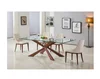 Made in china Home furniture dining room set X cross leg iron dining table restaurant table