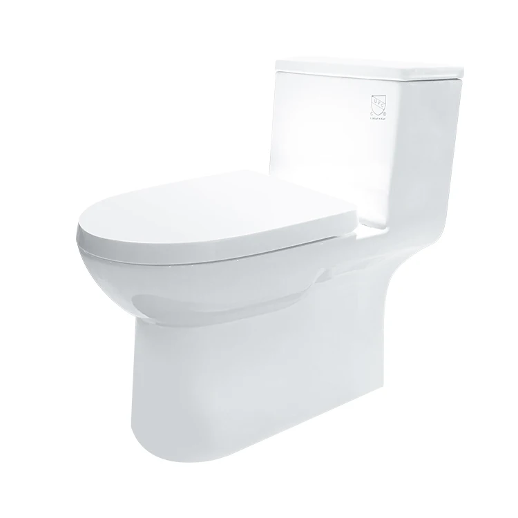 
One-piece Elongated Toilet With Siphon Flushing 