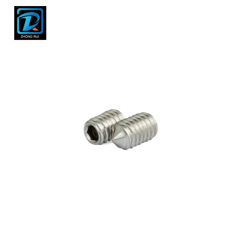 
SS304 Cone Point Hex Socket Set Screw DIN914 