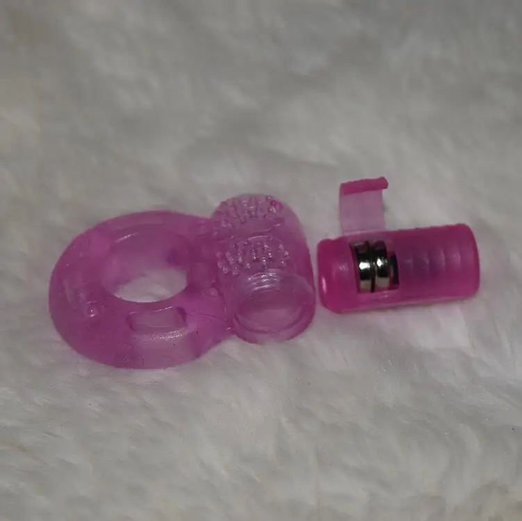 TPE pussy stimulate ring wholesale button vibrating penis ring low price cock ring with vibrator