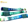 Disposable 13.56MHz Passive RFID Woven Fabric Wristband for Event Ticket