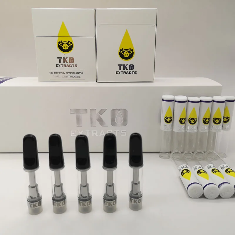 

FREE DHL 0.8ML 510 thread Ceramic Tip vape cartridge packaging Flavor Box Tko Oil Cartridges TKO Cartridges, Black