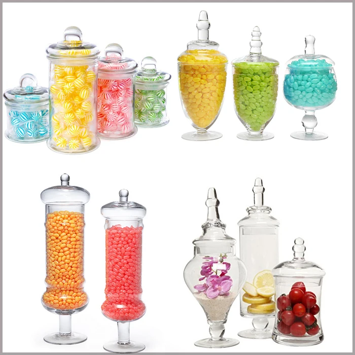European Large Wedding Glass Candy Jars With Lids Buy Wedding Glass