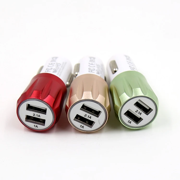 
Factory Price On Sale Amazon Hot Products Fast Charge Dual USB 2.1A Output Car Charger For USB Devices 