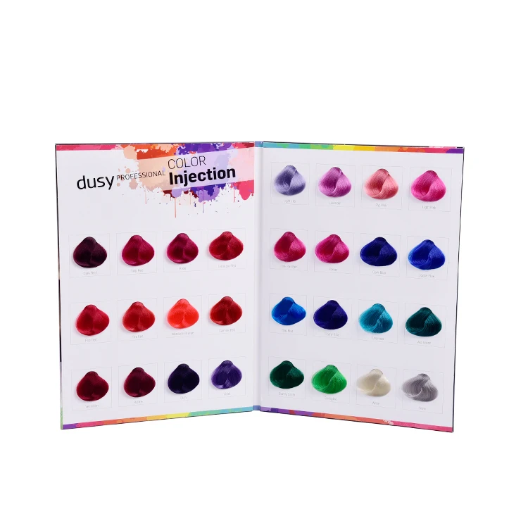 Classic Style Synthetic Hair Swatch Color Chart - Buy Color Chart For