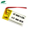 flexible Rechargeable lithium polymer battery 401020 3.7V 60mAh lipo battery for bluetooth,PDA,cellular phone