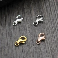

Bulk Price 100% Real 925 Sterling Silver 8*5mm Lobster Clasp Jewelry Findings Connector Components for DIY