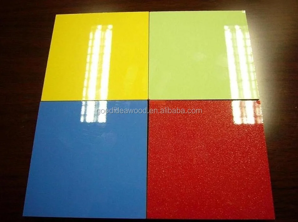 
high gloosy UV coated melamine MDF funiture board OR 17MM melamine MDF 