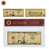 WR Hot Sale USD 10 Foil US Paper Money Customized American Gold Banknote Home Decor Art Crafts Collectible Banknote