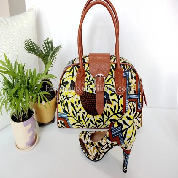 ankara bags and shoes