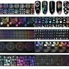 New nail art transfer foils set free adhesive acrylic gel nail art sticker tips decoration