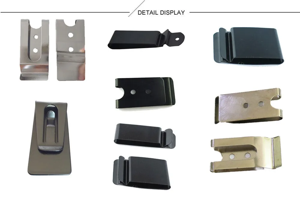 Oem Customized Metal Spring Belt Clips Fits Leather And Kydex