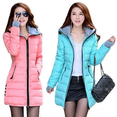 

coldker 2021 New Windproof Waterproof Winter Jacket Women Coat Female Padded Coat Long Section Women Coat Windbreaker Parka, As show