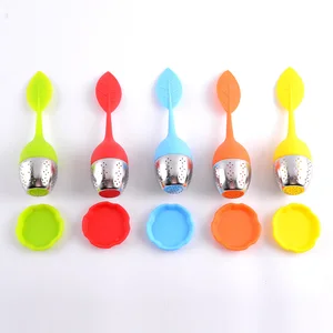 Loose Leaf Stainless Steel Tea Infuser strainer Silicone Tea Infuser