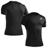 Compression Under Base Layer Top Tight Long Sleeve T-Shirt Black Colour