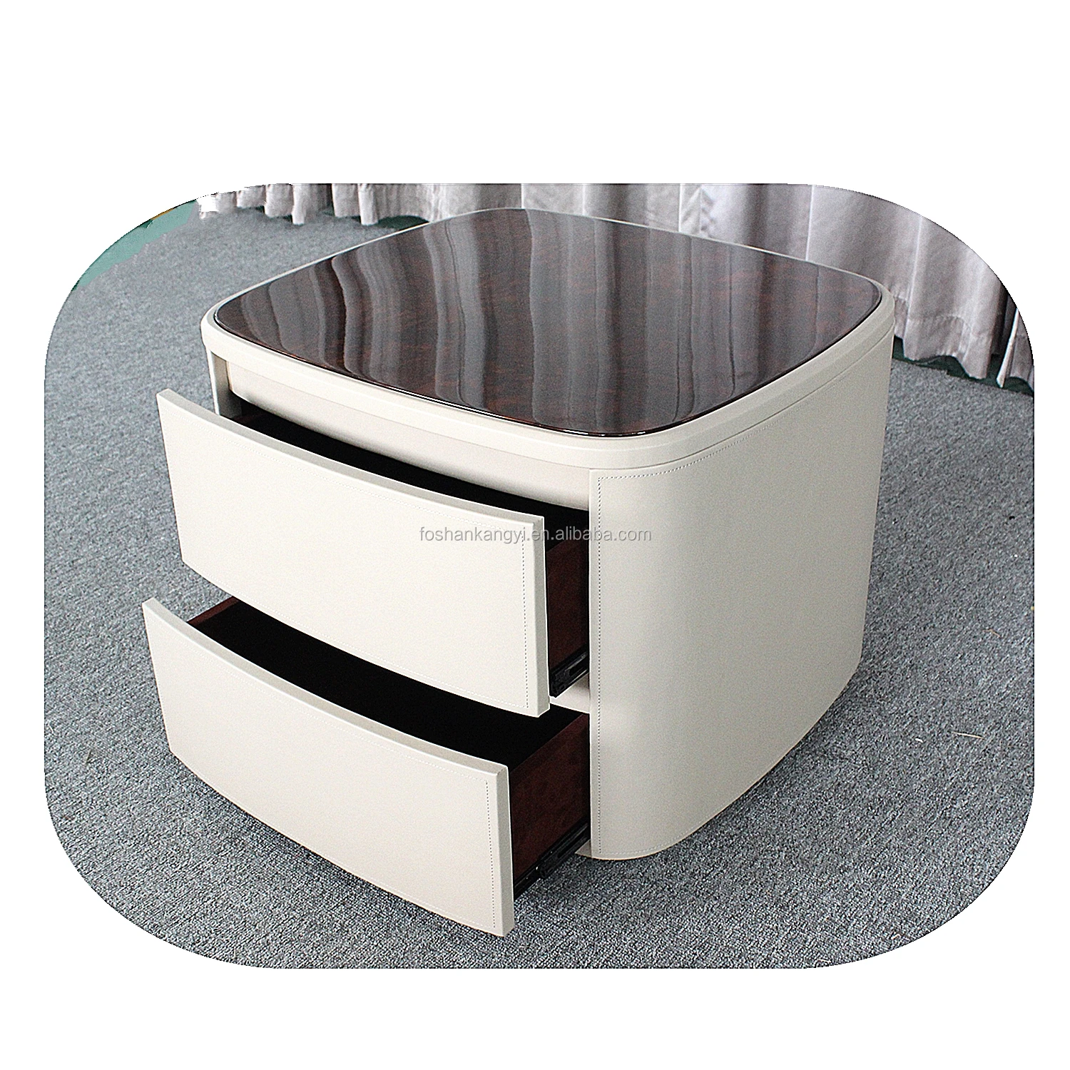 2019 Maßge Schneiderte Leichte Luxus Leder Kunst Nachttisch