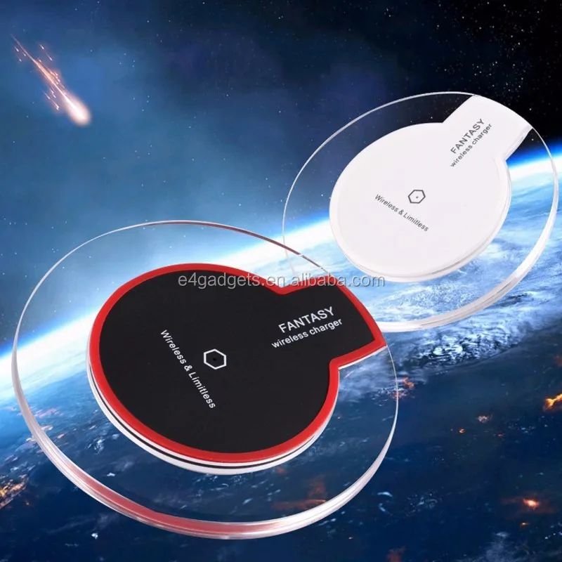 

Wireless charger for samsung S6 Fantasy Crystal UFO Shape Charging pad with LED lighting for iphone qi wireless charger