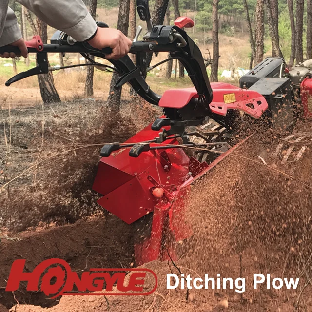 
Italy chinese two wheel agricultural farm tractor with Ditching machine 