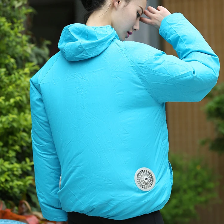 

ladies jackets for summer outdoor anti-UV fan cooling jacket with air conditioning, Customized color