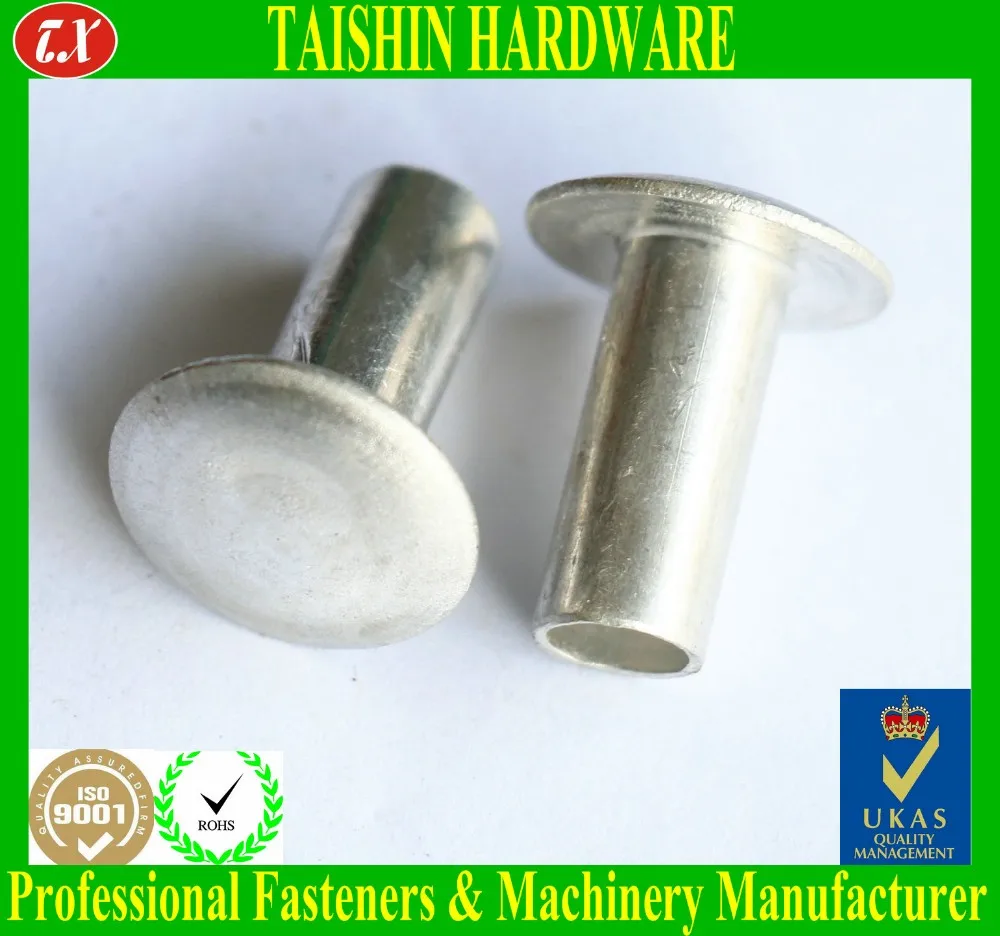 Aluminum Truss Head Hollow Semi Tubular Rivets Buy Hollow Tubular
