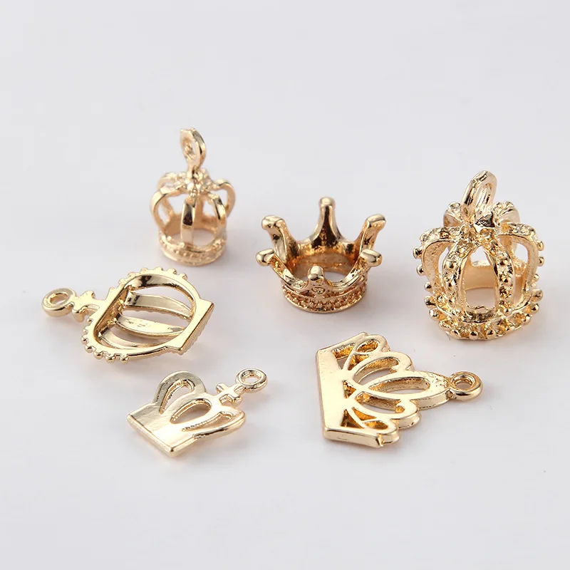 chic Solid Trend crown royal household queen stylish 3-dimensional headgear DIY manual pendant accessories