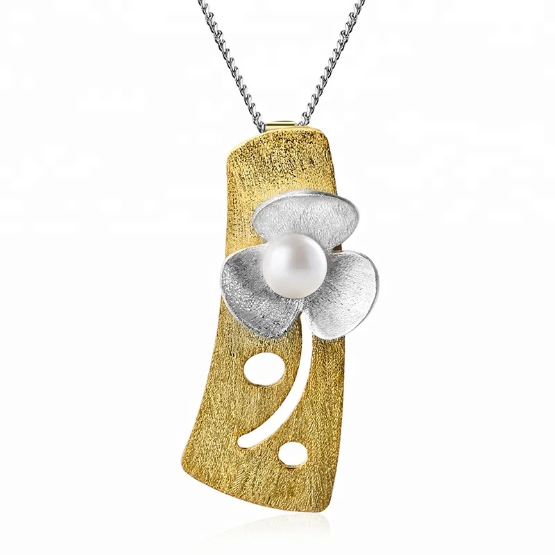 

2023 Handmade Clover Natural pearl pendant designs