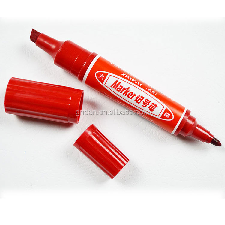 Double Head Oilbased Permanent Marker Pen Logstics Marker Plastic