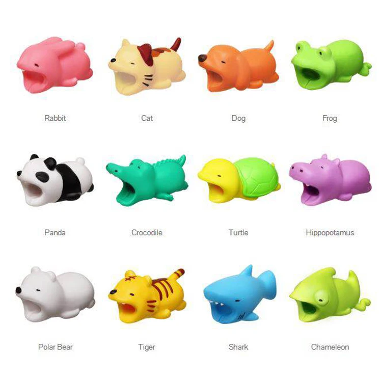 

Cellphone gadget animal bite cable buddies top sellers 2019 for amazon, Various animals in different color