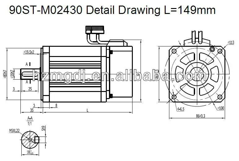 90ST-M02430 Detail Drawing
