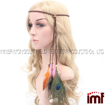 Feather Headband Native American Indian Hairband Tribal Headdress Feather Headband Native American Indian Hairband Tribal Headdress