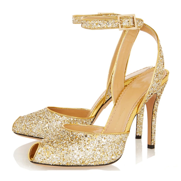 light gold sandals