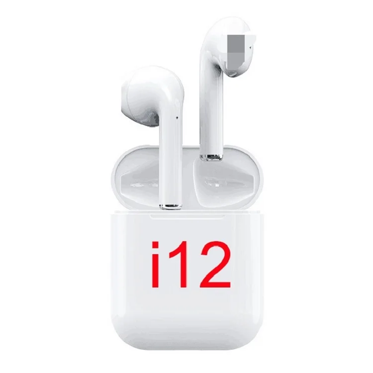 

best sellers in europe 2019 earphone & headphone electronics wireless earbuds BT V5.0 headphones i10 i12 tws, White