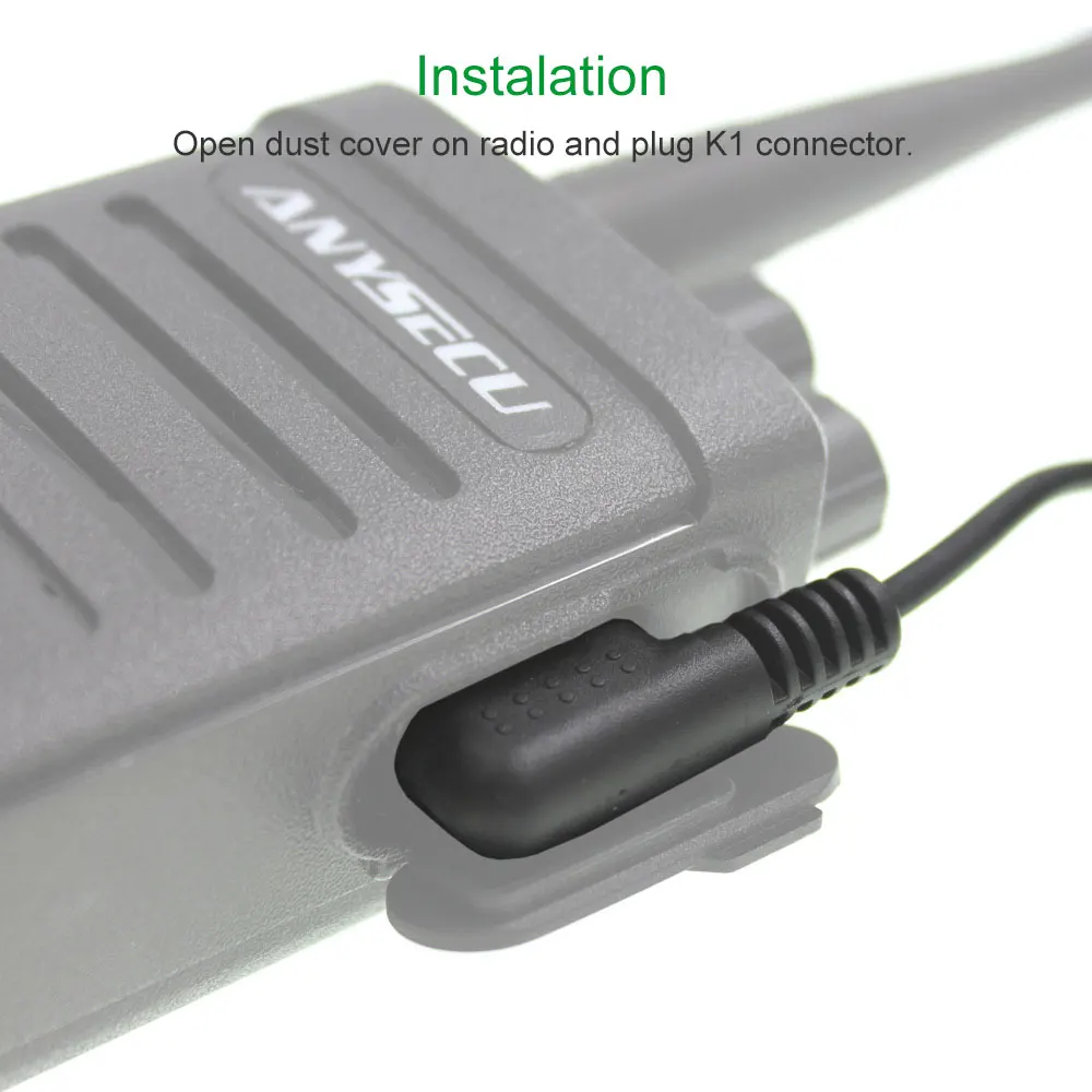 Acoustic Tube AT-G20-K1 With clip PTT handsfree for Baofeng Bf-888s UV-5R UV-82 two way radios Mic Earpiece - ANKUX.COM
