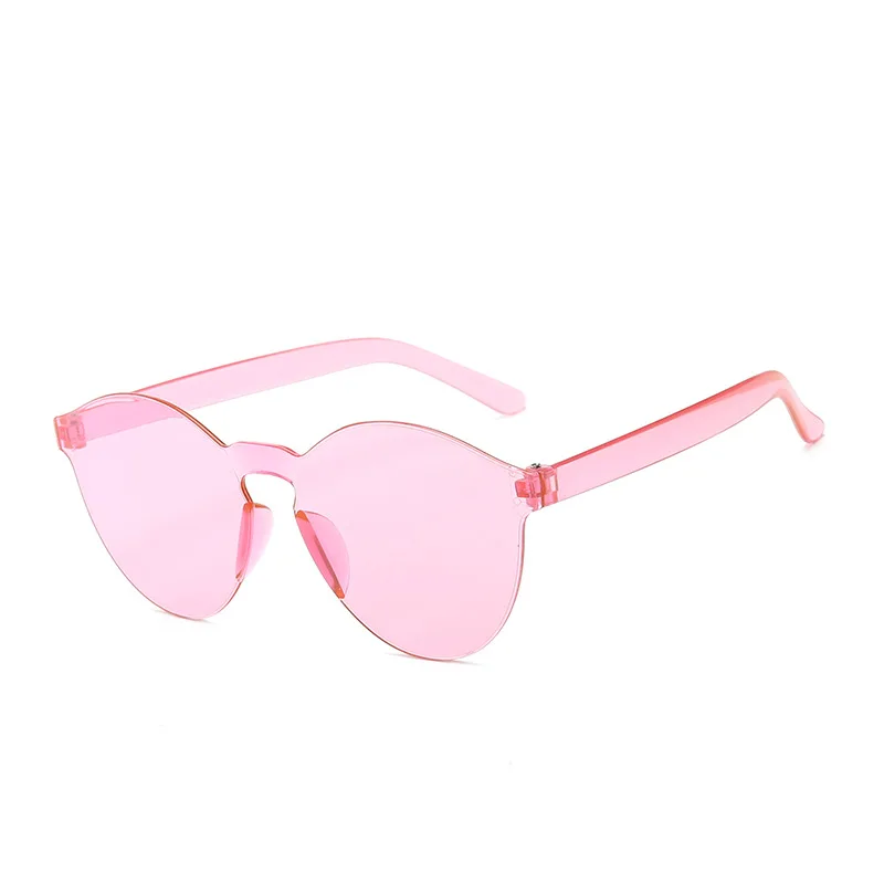 

Free shipping Summer Rimless Sunglasses Women Brand Designer Transparent Shades Sun Glasses Cool Color UV400 Oculos De Sol gafas