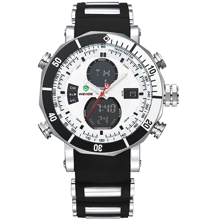 

Elegance Fashion Watches WEIDE Custom Brand Watch Low MOQ Luxury Watch Men, White