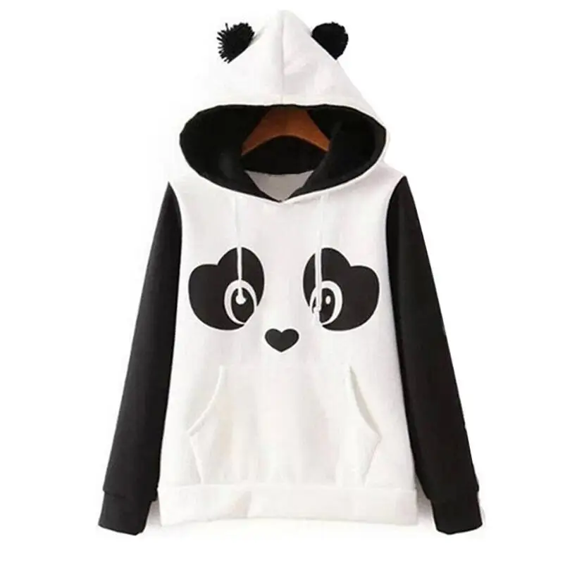 

Fashion High Quality Ladies Hooded Sweatshirt Cute Panda Hoodie For Women