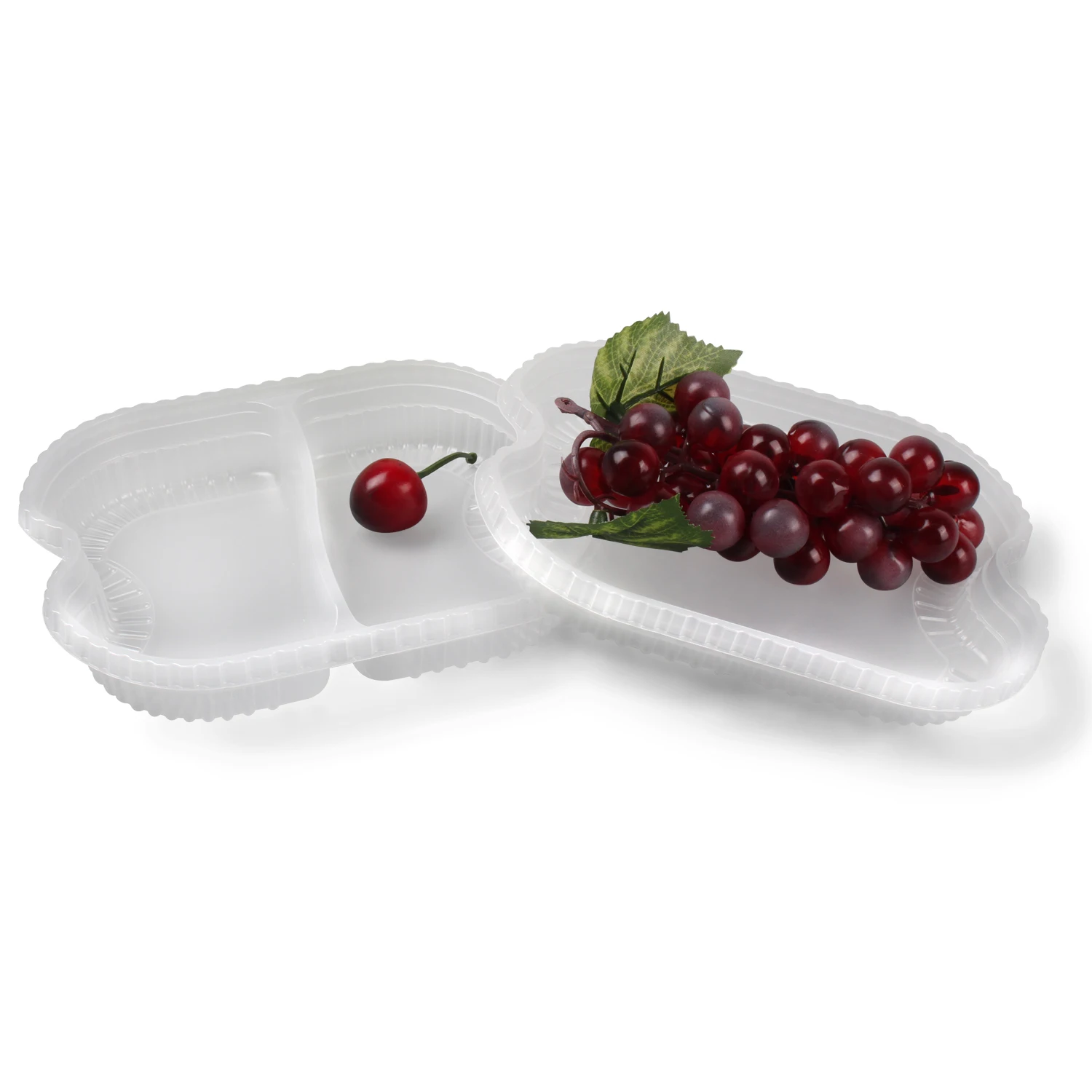 M182 disposable plastic single/double/four setion inner tray matched 2 layer bento lunch box