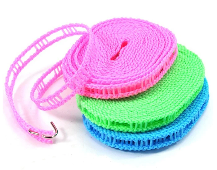 Portable Muilt-function Anti-wind Clothes Line Anti-slide Clothes Rope ...