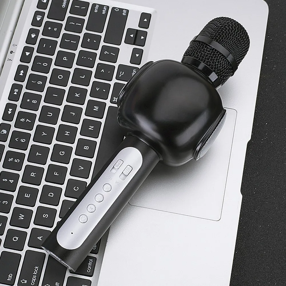 e201 无线蓝牙卡拉ok 麦克风与灯和变声