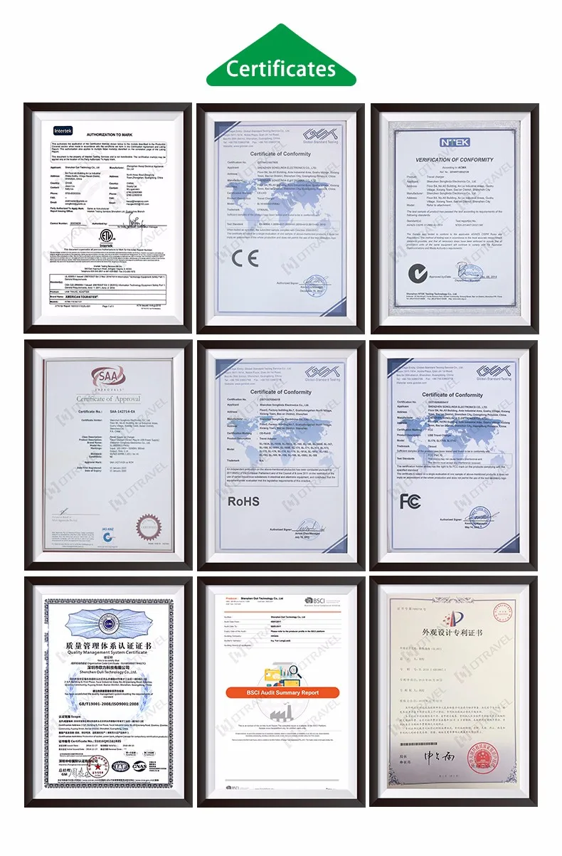 ac dc adaptor with universal plugs international adaptor set UK US AUS EU travel adaptor dual usb