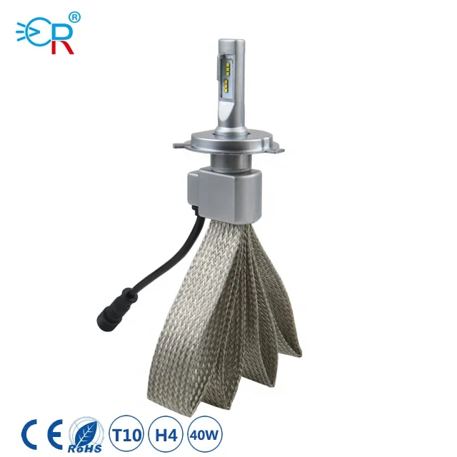 MACAR Best quality car led lights h4 with canbus 6000LM 40W Copper strip led headlight bulb