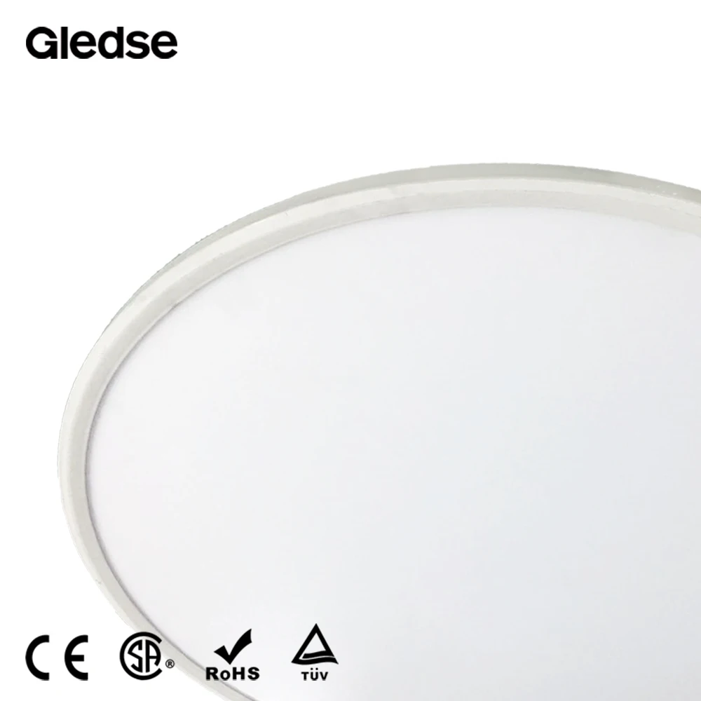 
aluminum frame 100cm large size ceiling pendant LED slim round panel light smd 2835 