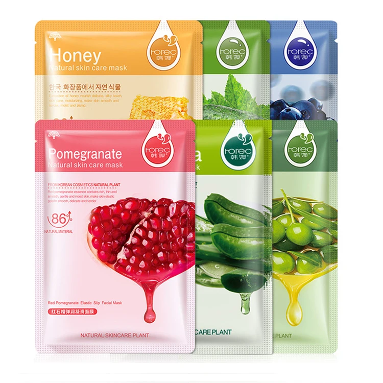 

OEM rorec Factory Wholesale Moisturizing Face Mask Anti aging Whitening Facial Sheet Mask Hydro Gel Korean Facial Mask